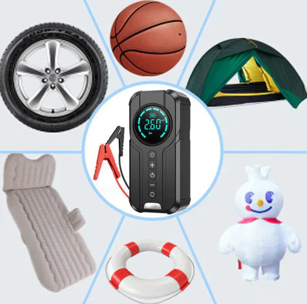 Halah™Jump Starter With Air Pump  جهاز تشغيل البطارية مع منفاخ هواء