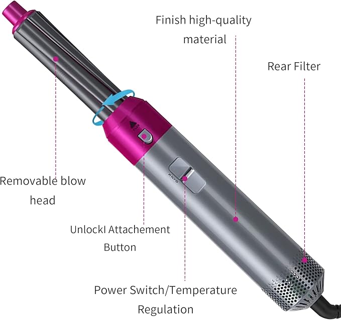 Halah™ Hot Hair Brush 5 in 1 – فرشاة الشعر الساخنة 5 في 1