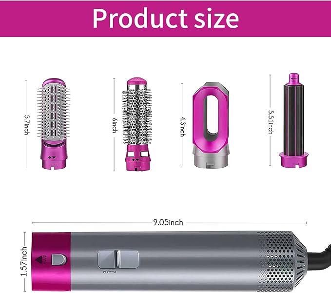 Halah™ Hot Hair Brush 5 in 1 – فرشاة الشعر الساخنة 5 في 1