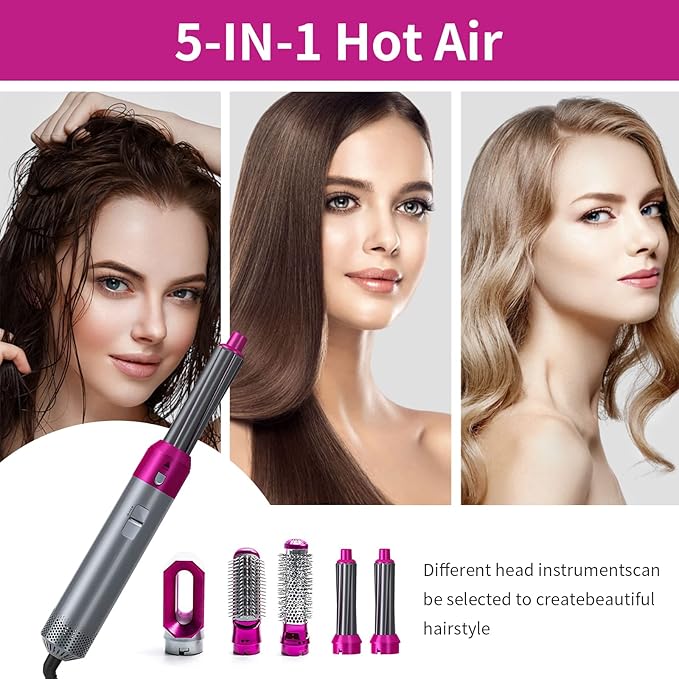 Halah™ Hot Hair Brush 5 in 1 – فرشاة الشعر الساخنة 5 في 1