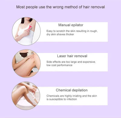 Halah™Purple Epilator – آلة إزالة الشعر البنفسجية