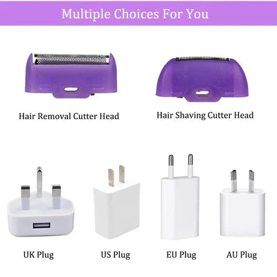 Halah™Purple Epilator – آلة إزالة الشعر البنفسجية